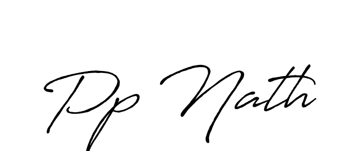 Make a beautiful signature design for name Pp Nath. With this signature (Antro_Vectra_Bolder) style, you can create a handwritten signature for free. Pp Nath signature style 7 images and pictures png