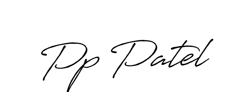 Antro_Vectra_Bolder is a professional signature style that is perfect for those who want to add a touch of class to their signature. It is also a great choice for those who want to make their signature more unique. Get Pp Patel name to fancy signature for free. Pp Patel signature style 7 images and pictures png
