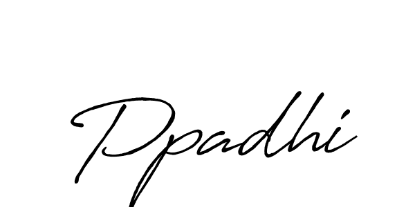 Make a beautiful signature design for name Ppadhi. With this signature (Antro_Vectra_Bolder) style, you can create a handwritten signature for free. Ppadhi signature style 7 images and pictures png