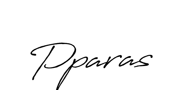 Pparas stylish signature style. Best Handwritten Sign (Antro_Vectra_Bolder) for my name. Handwritten Signature Collection Ideas for my name Pparas. Pparas signature style 7 images and pictures png