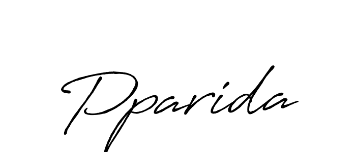 Create a beautiful signature design for name Pparida. With this signature (Antro_Vectra_Bolder) fonts, you can make a handwritten signature for free. Pparida signature style 7 images and pictures png