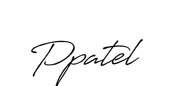 Create a beautiful signature design for name Ppatel. With this signature (Antro_Vectra_Bolder) fonts, you can make a handwritten signature for free. Ppatel signature style 7 images and pictures png