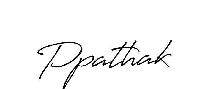 Also we have Ppathak name is the best signature style. Create professional handwritten signature collection using Antro_Vectra_Bolder autograph style. Ppathak signature style 7 images and pictures png