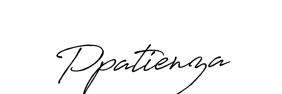 Make a beautiful signature design for name Ppatienza. With this signature (Antro_Vectra_Bolder) style, you can create a handwritten signature for free. Ppatienza signature style 7 images and pictures png