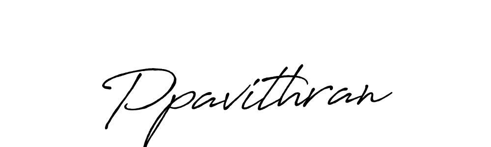 Make a beautiful signature design for name Ppavithran. With this signature (Antro_Vectra_Bolder) style, you can create a handwritten signature for free. Ppavithran signature style 7 images and pictures png
