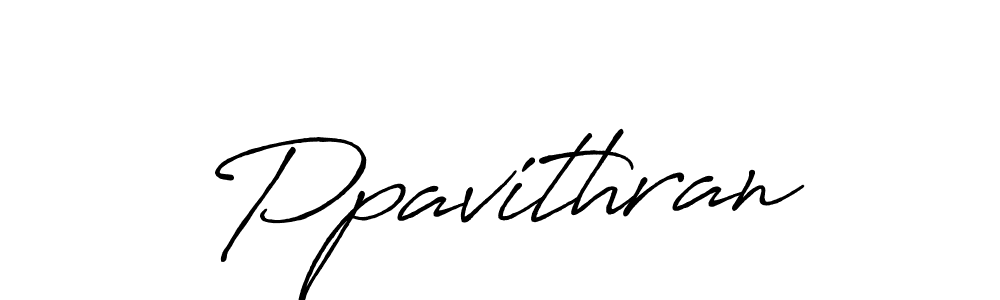 Make a beautiful signature design for name Ppavithran. With this signature (Antro_Vectra_Bolder) style, you can create a handwritten signature for free. Ppavithran signature style 7 images and pictures png