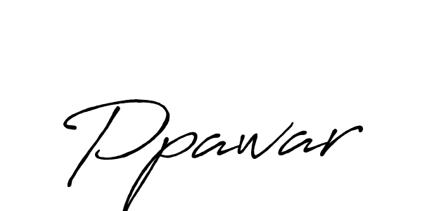 Also we have Ppawar name is the best signature style. Create professional handwritten signature collection using Antro_Vectra_Bolder autograph style. Ppawar signature style 7 images and pictures png