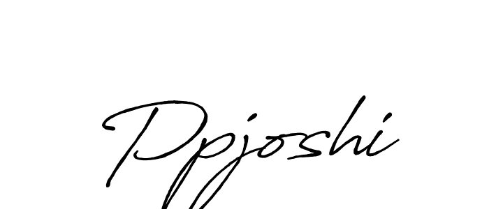 Also we have Ppjoshi name is the best signature style. Create professional handwritten signature collection using Antro_Vectra_Bolder autograph style. Ppjoshi signature style 7 images and pictures png