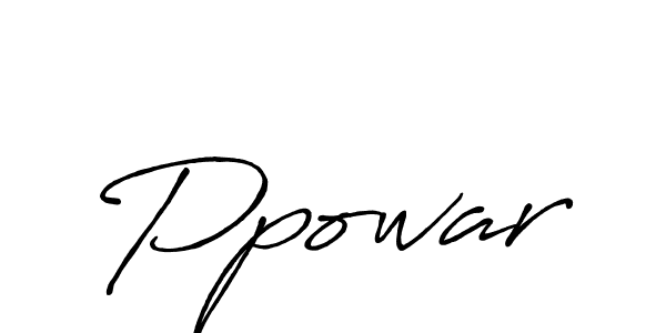 Use a signature maker to create a handwritten signature online. With this signature software, you can design (Antro_Vectra_Bolder) your own signature for name Ppowar. Ppowar signature style 7 images and pictures png