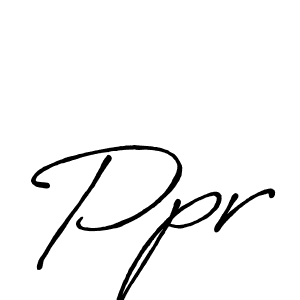 Make a beautiful signature design for name Ppr. With this signature (Antro_Vectra_Bolder) style, you can create a handwritten signature for free. Ppr signature style 7 images and pictures png