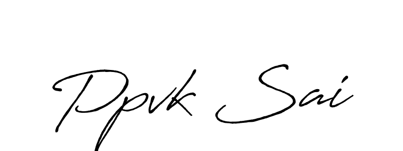 Ppvk Sai stylish signature style. Best Handwritten Sign (Antro_Vectra_Bolder) for my name. Handwritten Signature Collection Ideas for my name Ppvk Sai. Ppvk Sai signature style 7 images and pictures png