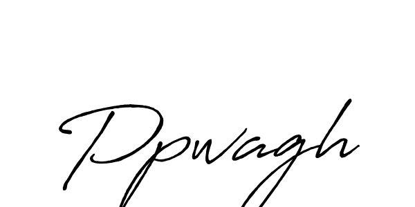 Make a beautiful signature design for name Ppwagh. With this signature (Antro_Vectra_Bolder) style, you can create a handwritten signature for free. Ppwagh signature style 7 images and pictures png