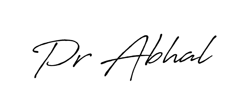 You should practise on your own different ways (Antro_Vectra_Bolder) to write your name (Pr Abhal) in signature. don't let someone else do it for you. Pr Abhal signature style 7 images and pictures png