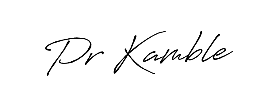 It looks lik you need a new signature style for name Pr Kamble. Design unique handwritten (Antro_Vectra_Bolder) signature with our free signature maker in just a few clicks. Pr Kamble signature style 7 images and pictures png