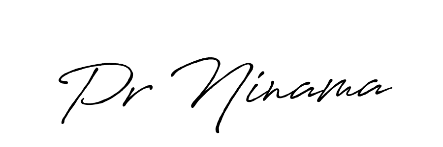 Use a signature maker to create a handwritten signature online. With this signature software, you can design (Antro_Vectra_Bolder) your own signature for name Pr Ninama. Pr Ninama signature style 7 images and pictures png