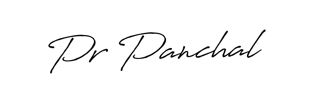 Similarly Antro_Vectra_Bolder is the best handwritten signature design. Signature creator online .You can use it as an online autograph creator for name Pr Panchal. Pr Panchal signature style 7 images and pictures png