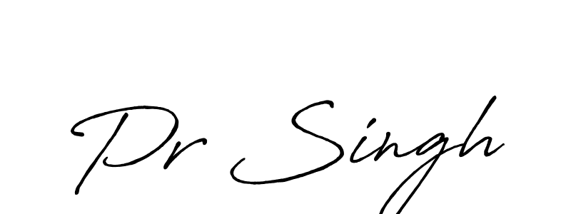 Make a beautiful signature design for name Pr Singh. With this signature (Antro_Vectra_Bolder) style, you can create a handwritten signature for free. Pr Singh signature style 7 images and pictures png