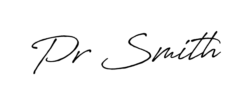 Similarly Antro_Vectra_Bolder is the best handwritten signature design. Signature creator online .You can use it as an online autograph creator for name Pr Smith. Pr Smith signature style 7 images and pictures png
