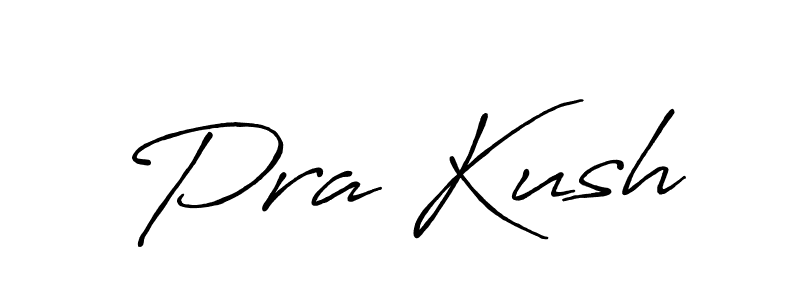 Use a signature maker to create a handwritten signature online. With this signature software, you can design (Antro_Vectra_Bolder) your own signature for name Pra Kush. Pra Kush signature style 7 images and pictures png