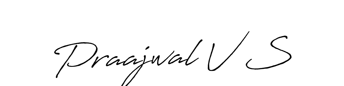 Make a beautiful signature design for name Praajwal V S. Use this online signature maker to create a handwritten signature for free. Praajwal V S signature style 7 images and pictures png