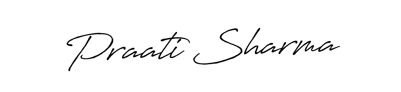 How to Draw Praati Sharma signature style? Antro_Vectra_Bolder is a latest design signature styles for name Praati Sharma. Praati Sharma signature style 7 images and pictures png