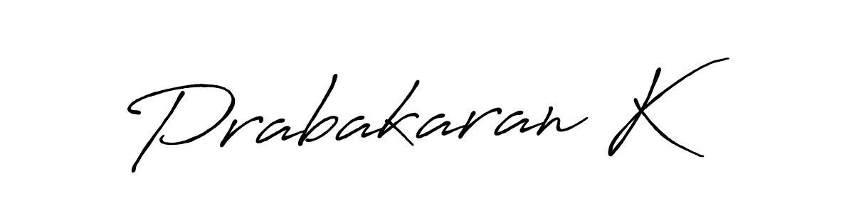 It looks lik you need a new signature style for name Prabakaran K. Design unique handwritten (Antro_Vectra_Bolder) signature with our free signature maker in just a few clicks. Prabakaran K signature style 7 images and pictures png