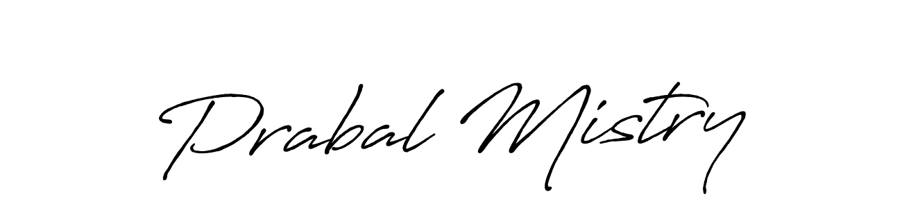 How to make Prabal Mistry signature? Antro_Vectra_Bolder is a professional autograph style. Create handwritten signature for Prabal Mistry name. Prabal Mistry signature style 7 images and pictures png