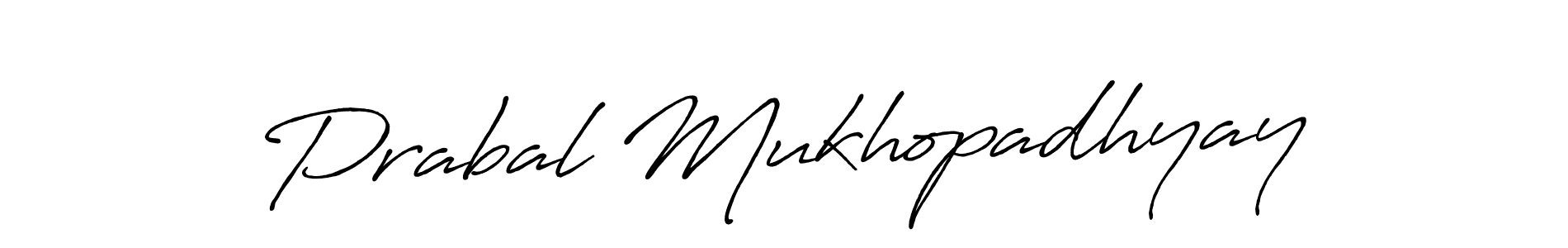 How to make Prabal Mukhopadhyay signature? Antro_Vectra_Bolder is a professional autograph style. Create handwritten signature for Prabal Mukhopadhyay name. Prabal Mukhopadhyay signature style 7 images and pictures png