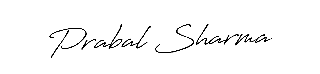 It looks lik you need a new signature style for name Prabal Sharma. Design unique handwritten (Antro_Vectra_Bolder) signature with our free signature maker in just a few clicks. Prabal Sharma signature style 7 images and pictures png