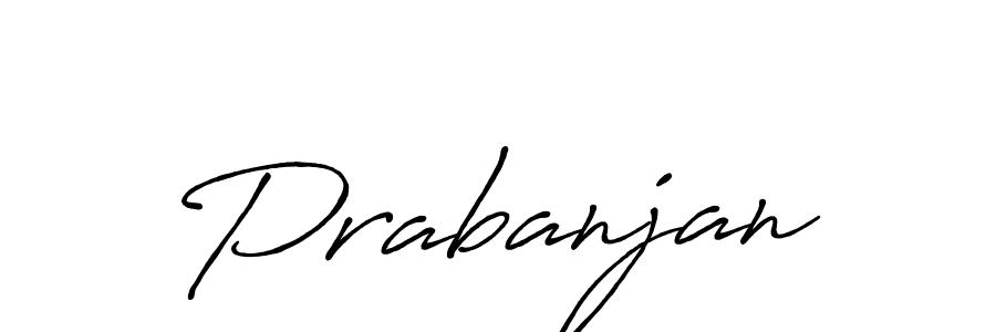 How to make Prabanjan signature? Antro_Vectra_Bolder is a professional autograph style. Create handwritten signature for Prabanjan name. Prabanjan signature style 7 images and pictures png