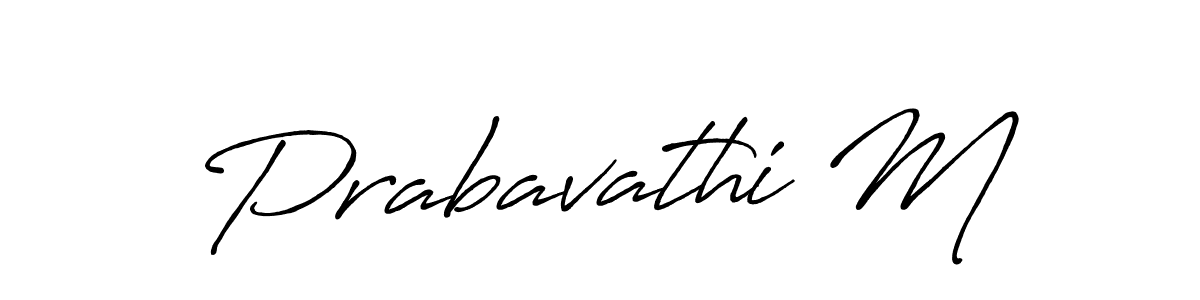 The best way (Antro_Vectra_Bolder) to make a short signature is to pick only two or three words in your name. The name Prabavathi M include a total of six letters. For converting this name. Prabavathi M signature style 7 images and pictures png