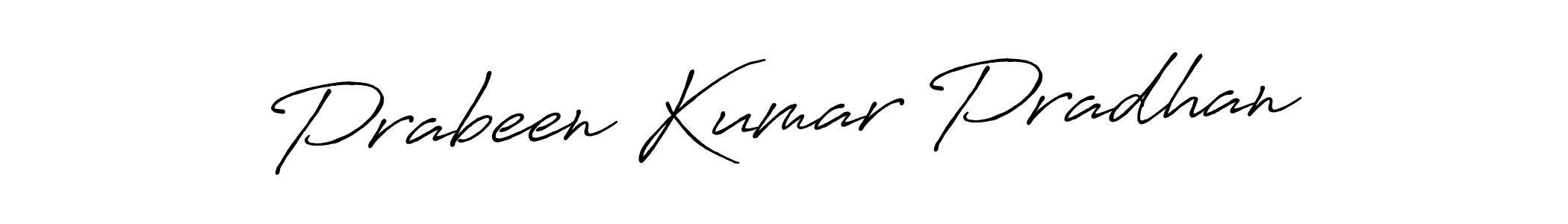 How to make Prabeen Kumar Pradhan name signature. Use Antro_Vectra_Bolder style for creating short signs online. This is the latest handwritten sign. Prabeen Kumar Pradhan signature style 7 images and pictures png