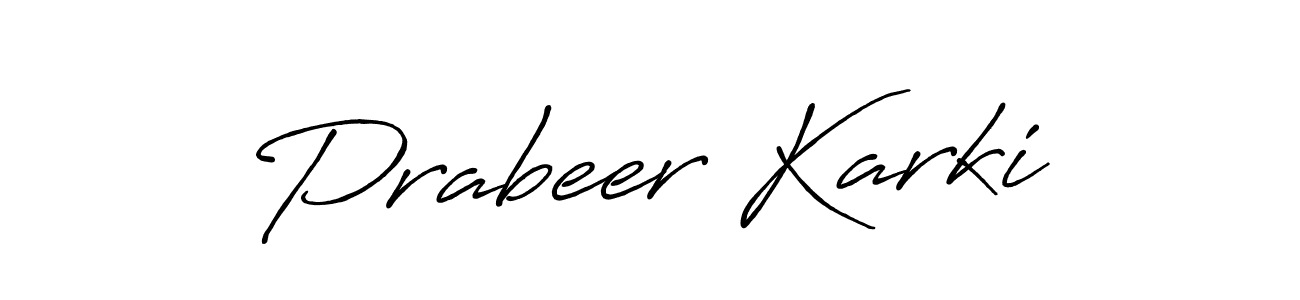 Make a beautiful signature design for name Prabeer Karki. Use this online signature maker to create a handwritten signature for free. Prabeer Karki signature style 7 images and pictures png