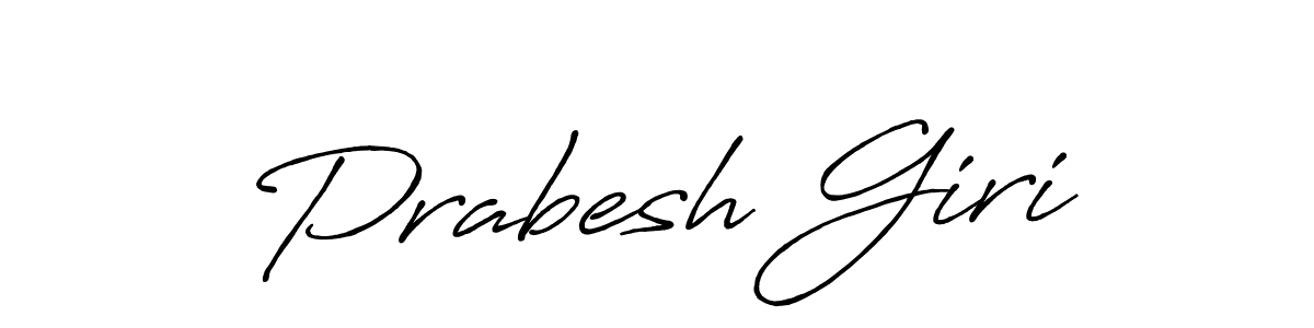 Antro_Vectra_Bolder is a professional signature style that is perfect for those who want to add a touch of class to their signature. It is also a great choice for those who want to make their signature more unique. Get Prabesh Giri name to fancy signature for free. Prabesh Giri signature style 7 images and pictures png