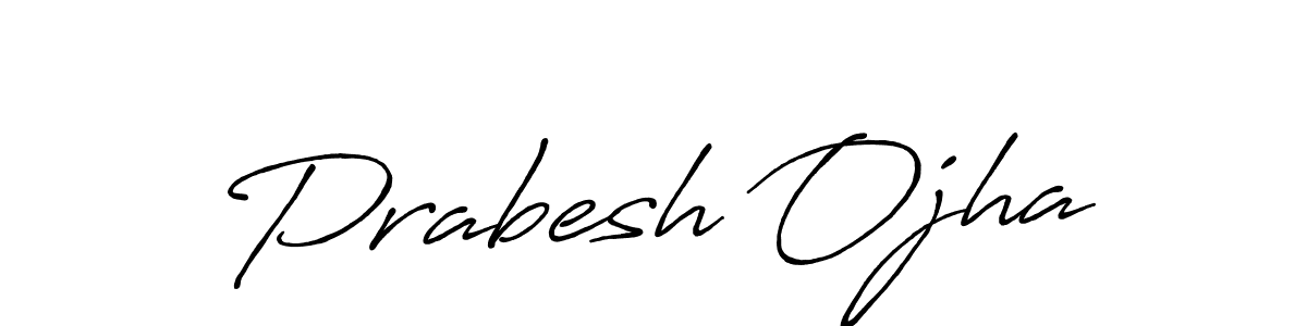 Use a signature maker to create a handwritten signature online. With this signature software, you can design (Antro_Vectra_Bolder) your own signature for name Prabesh Ojha. Prabesh Ojha signature style 7 images and pictures png
