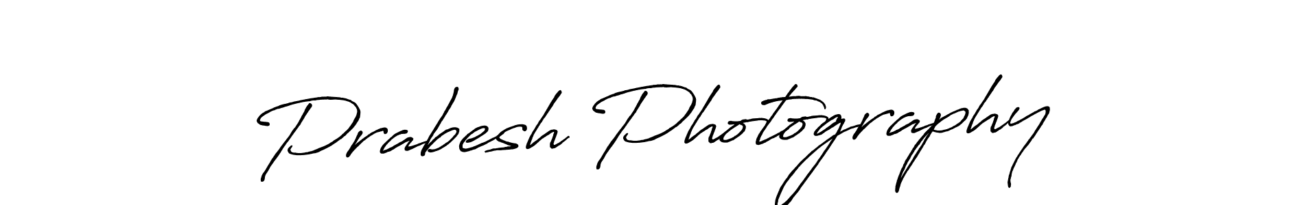 Create a beautiful signature design for name Prabesh Photography. With this signature (Antro_Vectra_Bolder) fonts, you can make a handwritten signature for free. Prabesh Photography signature style 7 images and pictures png