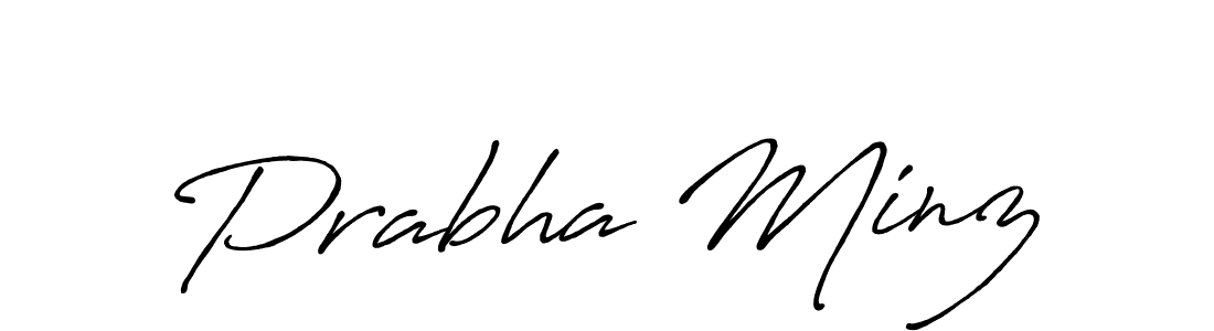 The best way (Antro_Vectra_Bolder) to make a short signature is to pick only two or three words in your name. The name Prabha Minz include a total of six letters. For converting this name. Prabha Minz signature style 7 images and pictures png