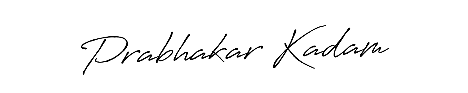 How to make Prabhakar Kadam name signature. Use Antro_Vectra_Bolder style for creating short signs online. This is the latest handwritten sign. Prabhakar Kadam signature style 7 images and pictures png