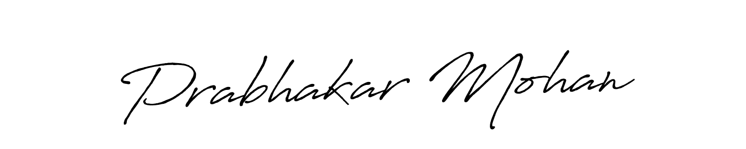 It looks lik you need a new signature style for name Prabhakar Mohan. Design unique handwritten (Antro_Vectra_Bolder) signature with our free signature maker in just a few clicks. Prabhakar Mohan signature style 7 images and pictures png