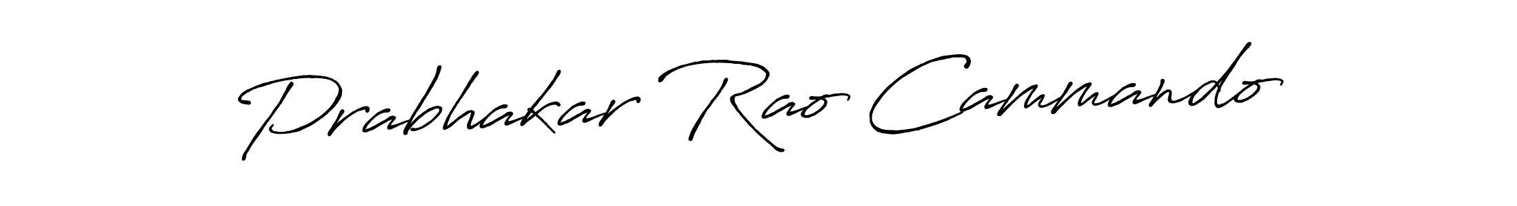 It looks lik you need a new signature style for name Prabhakar Rao Cammando. Design unique handwritten (Antro_Vectra_Bolder) signature with our free signature maker in just a few clicks. Prabhakar Rao Cammando signature style 7 images and pictures png