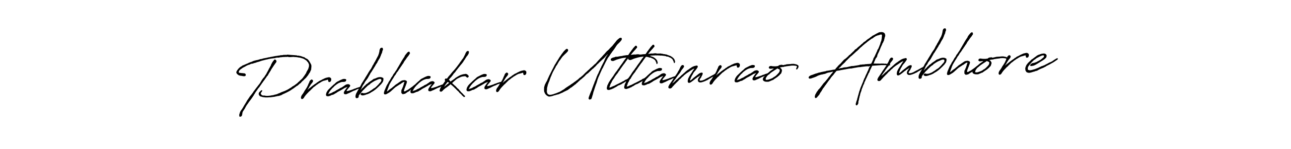 Use a signature maker to create a handwritten signature online. With this signature software, you can design (Antro_Vectra_Bolder) your own signature for name Prabhakar Uttamrao Ambhore. Prabhakar Uttamrao Ambhore signature style 7 images and pictures png