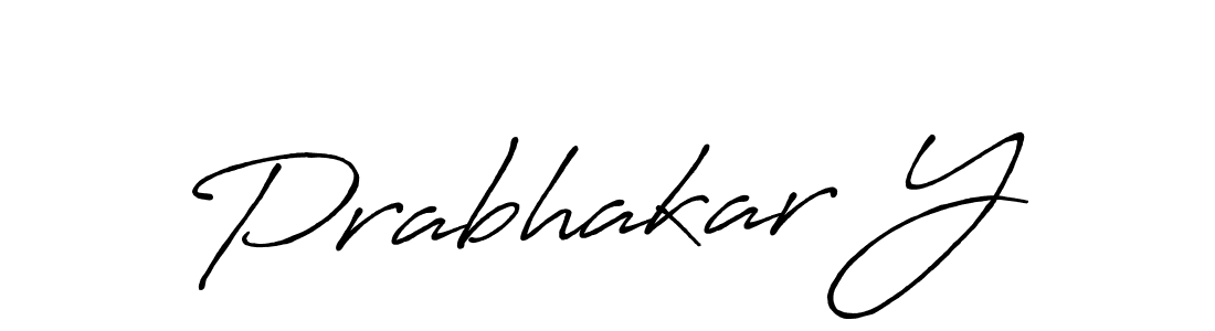 Also You can easily find your signature by using the search form. We will create Prabhakar Y name handwritten signature images for you free of cost using Antro_Vectra_Bolder sign style. Prabhakar Y signature style 7 images and pictures png