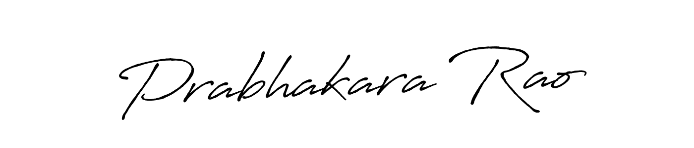 Use a signature maker to create a handwritten signature online. With this signature software, you can design (Antro_Vectra_Bolder) your own signature for name Prabhakara Rao. Prabhakara Rao signature style 7 images and pictures png