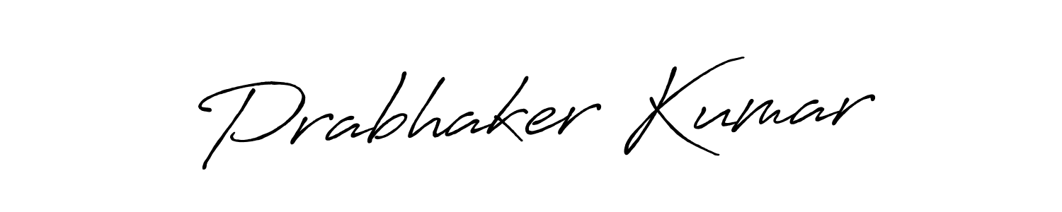 The best way (Antro_Vectra_Bolder) to make a short signature is to pick only two or three words in your name. The name Prabhaker Kumar include a total of six letters. For converting this name. Prabhaker Kumar signature style 7 images and pictures png