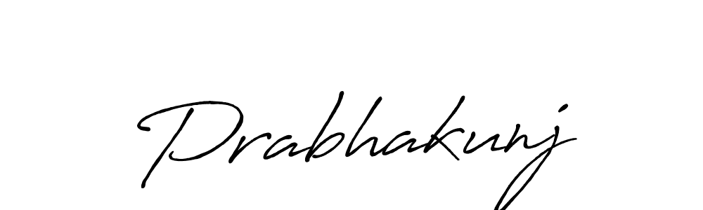 Also we have Prabhakunj name is the best signature style. Create professional handwritten signature collection using Antro_Vectra_Bolder autograph style. Prabhakunj signature style 7 images and pictures png