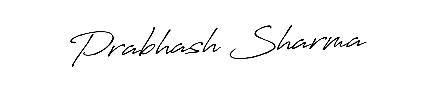 How to make Prabhash Sharma name signature. Use Antro_Vectra_Bolder style for creating short signs online. This is the latest handwritten sign. Prabhash Sharma signature style 7 images and pictures png