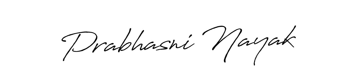 Make a beautiful signature design for name Prabhasni Nayak. With this signature (Antro_Vectra_Bolder) style, you can create a handwritten signature for free. Prabhasni Nayak signature style 7 images and pictures png