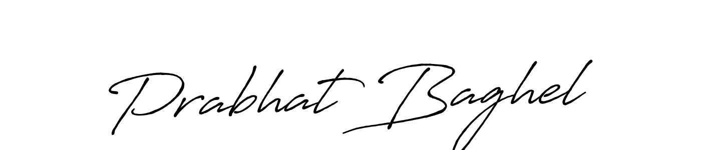 Create a beautiful signature design for name Prabhat Baghel. With this signature (Antro_Vectra_Bolder) fonts, you can make a handwritten signature for free. Prabhat Baghel signature style 7 images and pictures png