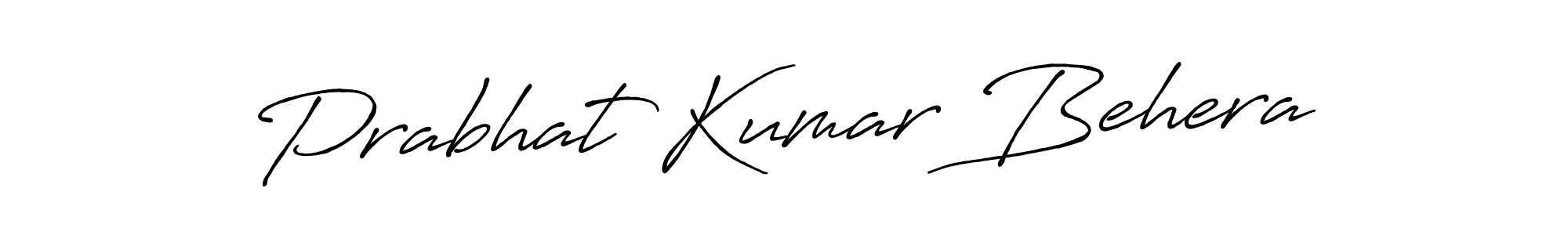 How to make Prabhat Kumar Behera name signature. Use Antro_Vectra_Bolder style for creating short signs online. This is the latest handwritten sign. Prabhat Kumar Behera signature style 7 images and pictures png
