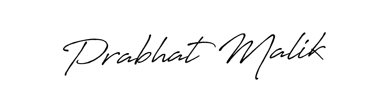 Prabhat Malik stylish signature style. Best Handwritten Sign (Antro_Vectra_Bolder) for my name. Handwritten Signature Collection Ideas for my name Prabhat Malik. Prabhat Malik signature style 7 images and pictures png